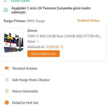 City Bilişim Yanlış Ürün Gönderdi