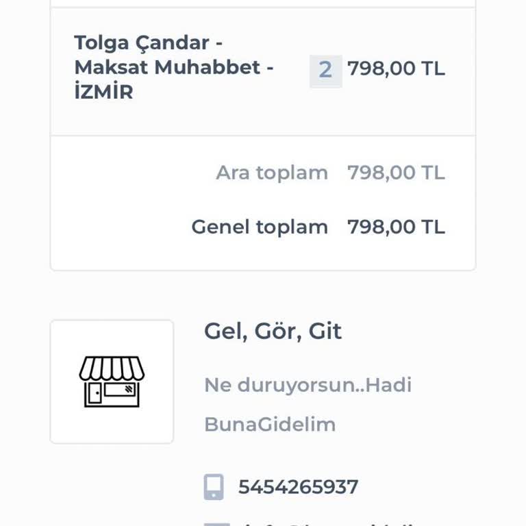 Shopier Shopıer Üzerinden Bunagidelim.net Alınan Bilet İptali Hk.