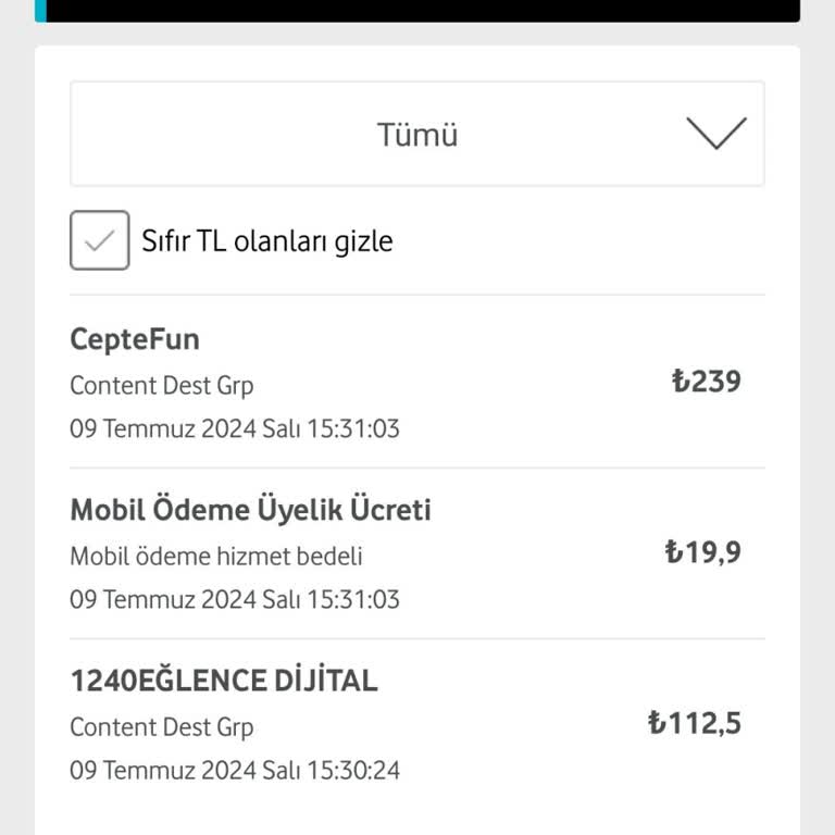 Vodafone İznim Olmadan Mobil Ödeme Yaptı