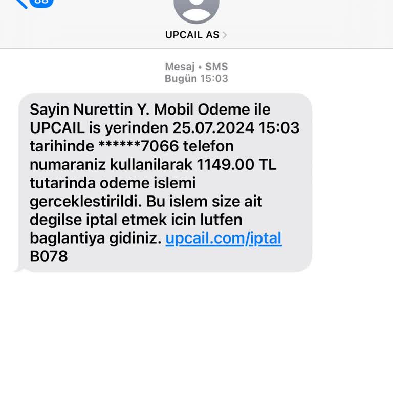 Türk Telekom Mobil Ödeme İşlemi Hakkında Şüpheli Durum