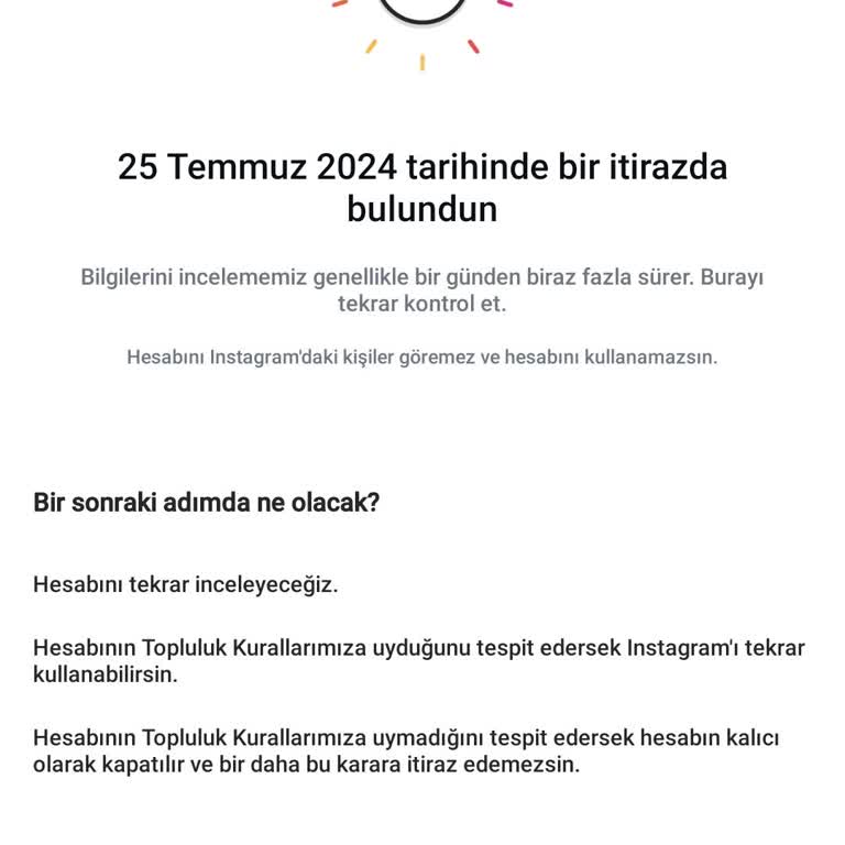 Instagram Hesabım Askıya Alındı