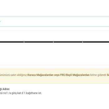 A101-Karaca Ürün İadesi