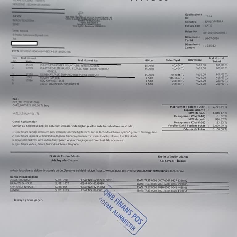 Ece Medikal İade Sorunu 15. Gün Hiç Kullanılmayan Fitreler