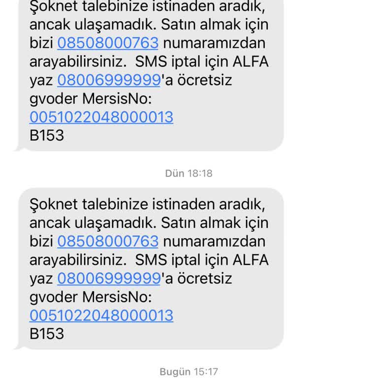 Şok Net Çağrı Merkezi Tarafından Ulaşılamamak