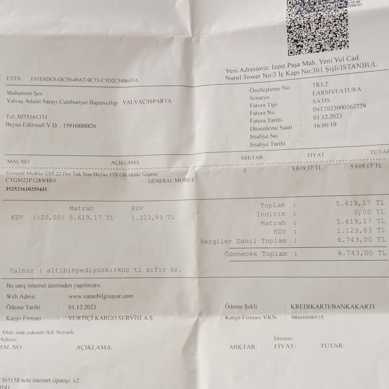 Vatan Bilgisayar GM 22 Pro Cep Telefonu