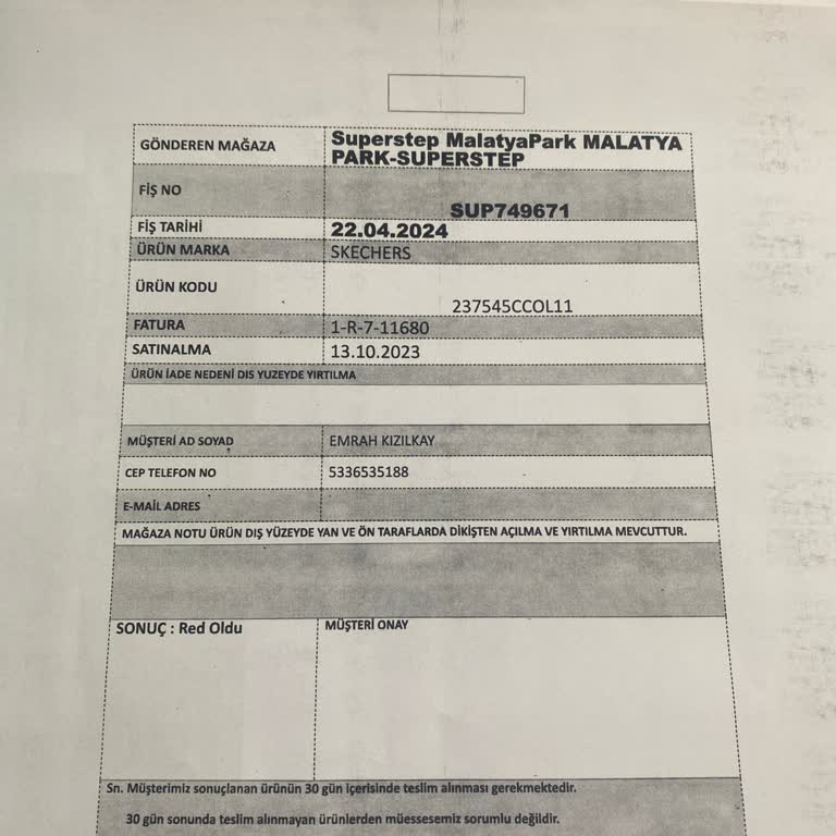 SuperStep Malatya Park Şubesi. Müşterisini Mağdur Ediyor