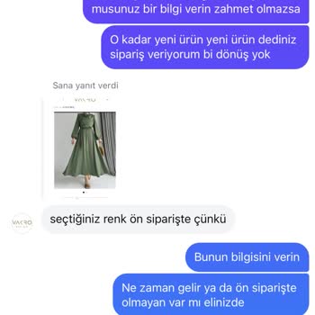 Vakronline Elbise Gönderimi Yapmadı Para İadesi De Yapmıyor