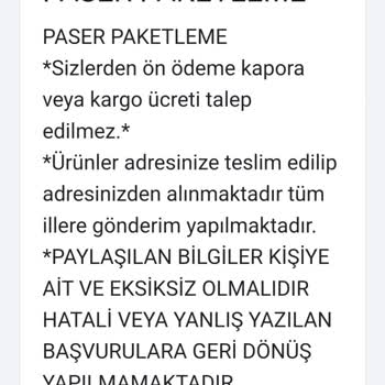 Paketleme Acentesi İsimli Evde Paketleme Şirketine İçin Şikayetimdir