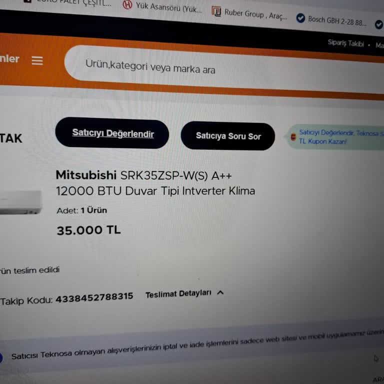 Mitsubishi Electric Klima Arızası Ve Yetersiz Servis Hizmeti