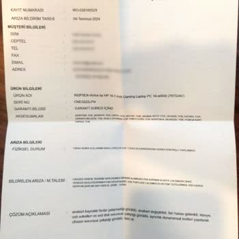 Büyük Pişmanlık HP Victus 16-S0047NT 892P5EAA