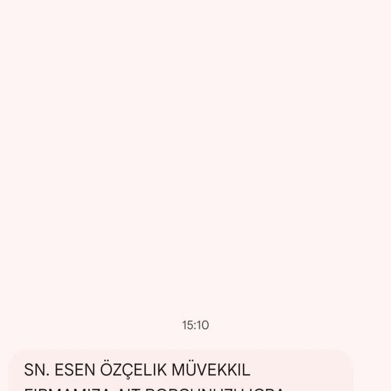 Metka Hukuk Tarafından Asilsiz SMS