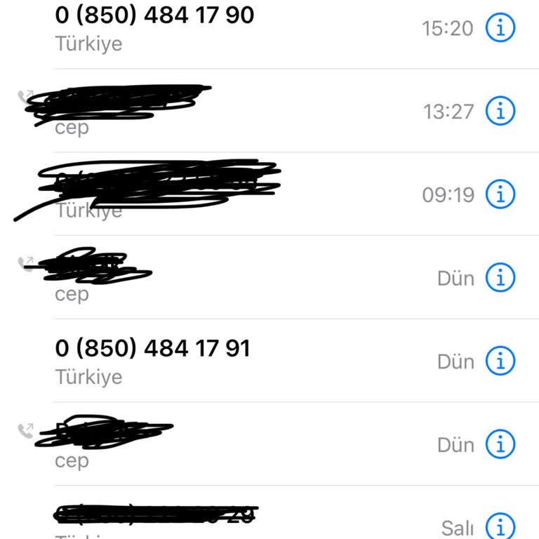0850 484 08 83 0850li Numaralardan Bıktım