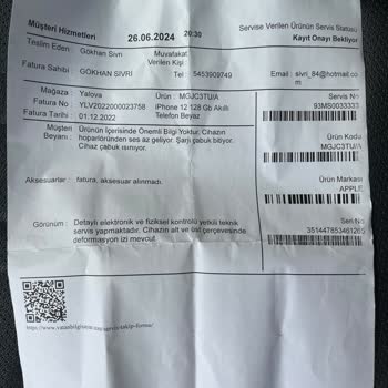 KVK Servis Garantili Ürüne Garanti Uygulamıyor
