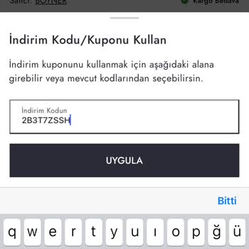 Boyner Çark Kodu Hata