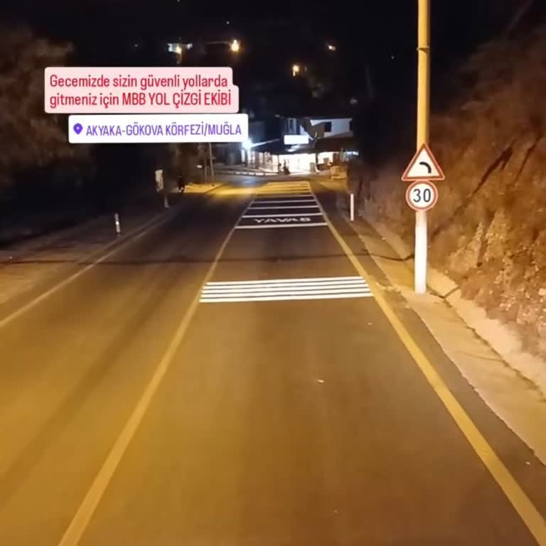 Muğla Büyükşehir Belediyesi Akyaka Girişi Gereksiz Çizgi Uygulaması