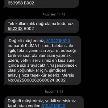 Vestel Klima Garanti Kapsam Dişi
