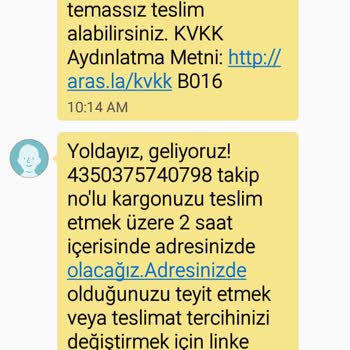 Aras Kargo Tire Şubesi Şikayet