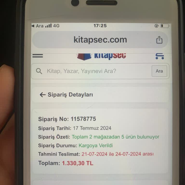 Kitap Seç Kargom Neden Gelmiyor