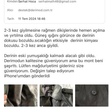 Derimod İletişimsizlik Mağduriyet İlgilenmiyorlar