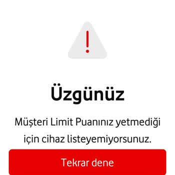 Vodafone Tarife Değişikliğinde Düşen Müşteri Puanı