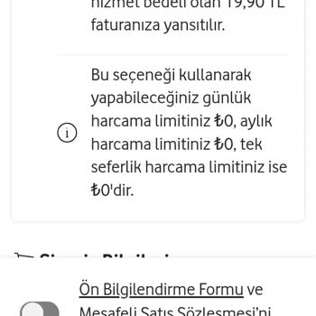 Vodafone Tarife Değişikliğinde Düşen Müşteri Puanı