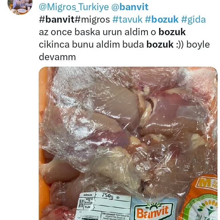 Banvit Bozuk Ürün Ve Kişisel Verilerin İhlali Şikayeti