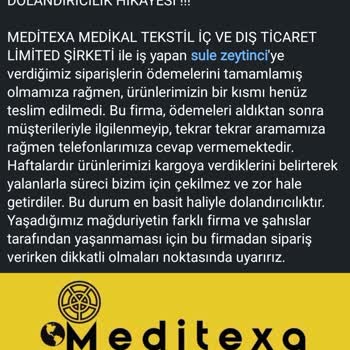 Meditexa Şikayet Var