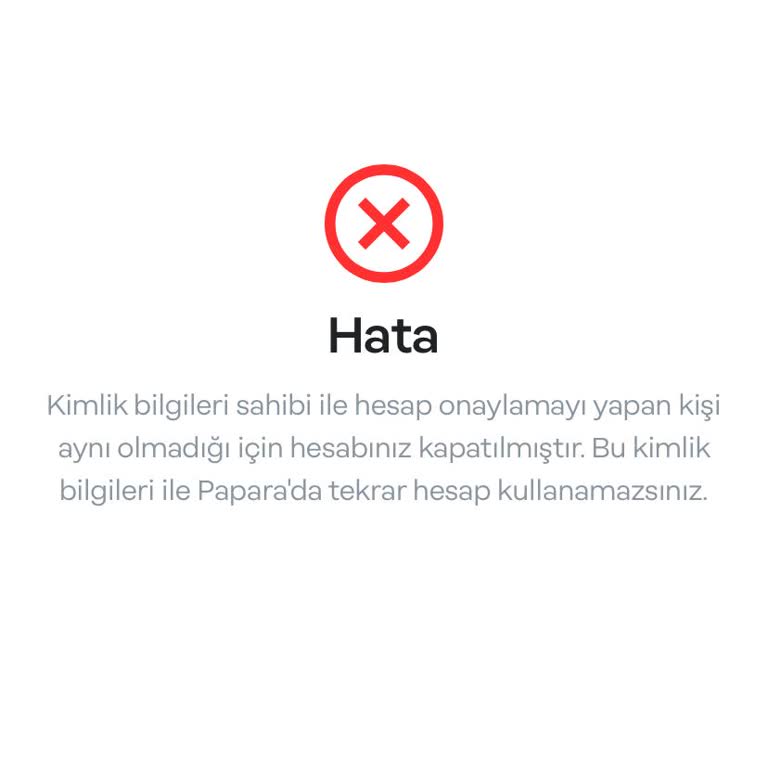 Papara Hesabım Kapatıldı!