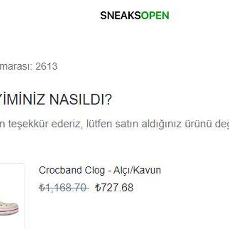 Sneaks Open Firmaya Ulaşamıyorum Ve Ürün Hakkında Bilgim Yok