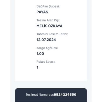 PttAVM PTT Kargo Teslim Edilmeyen Ürün