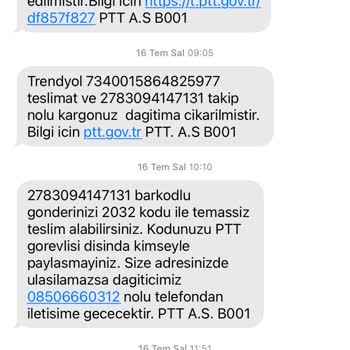 PttAVM PTT Kargo Teslim Edilmeyen Ürün