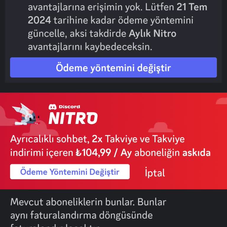 Discord Google Play Aboneliğim İptal Edilmiyor