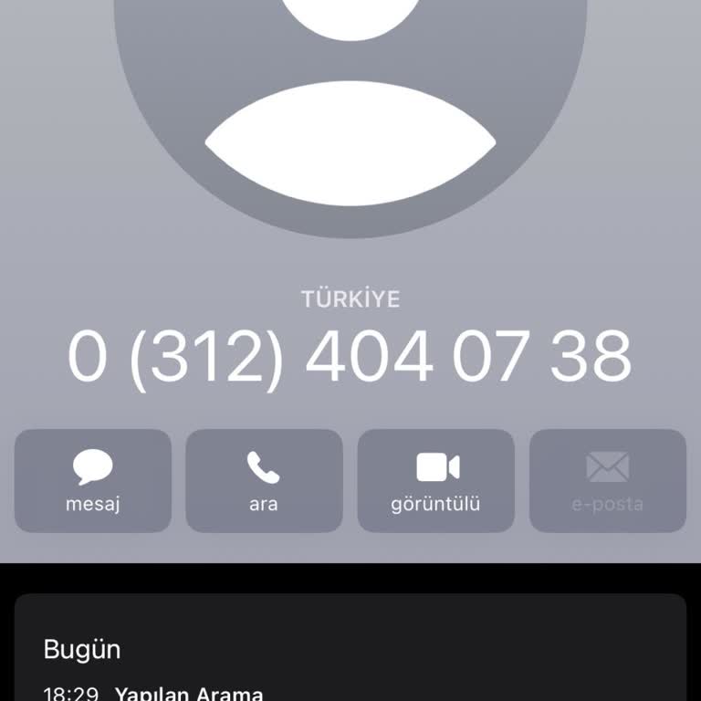 0312 404 07 63 Yanlışlıkla Tuşlama Ve Kişisel Bilgi Güvenliği Endişesi