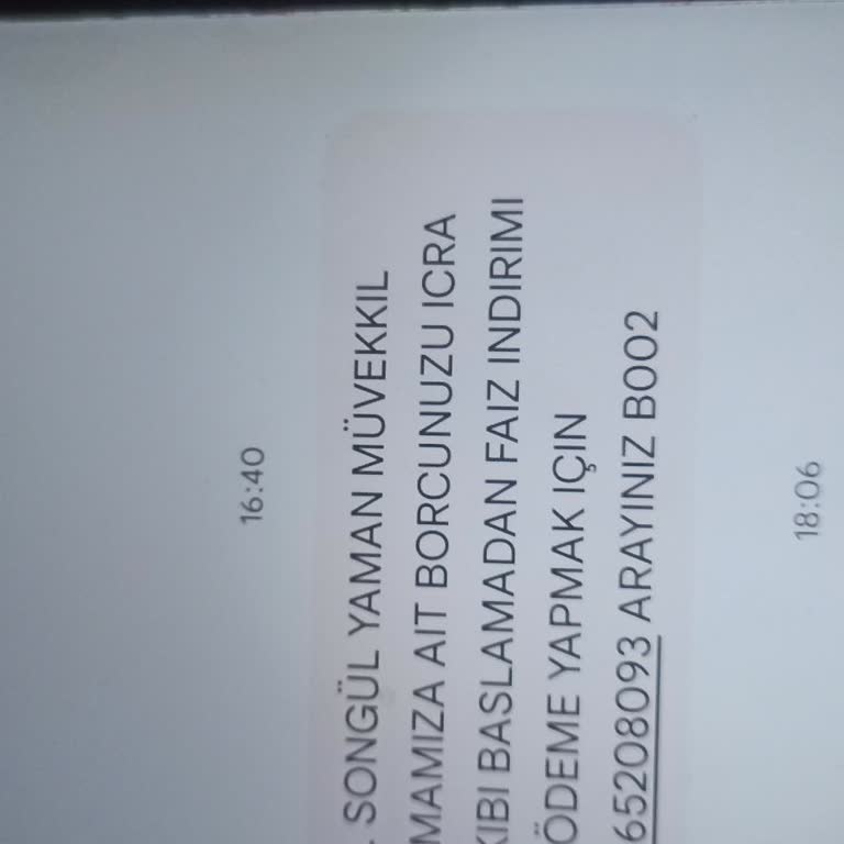 Metka Hukuk (SMS) Haksız İcra Borcu Ve Bilgilendirme Eksikliği