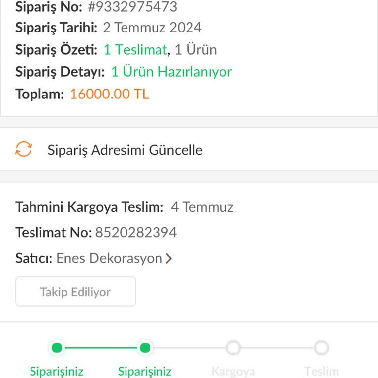 Trendyol 23 Gün Olmasına Rağmen Ürünümü Teslim Etmedi