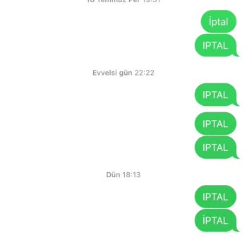 Vodafone'dan Sürekli Gelen Mesajlar Ve İptal Sorunu