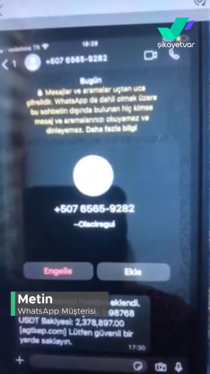 Bilinmeyen Numaradan Gelen WP Mesajları videonun kapak resmi