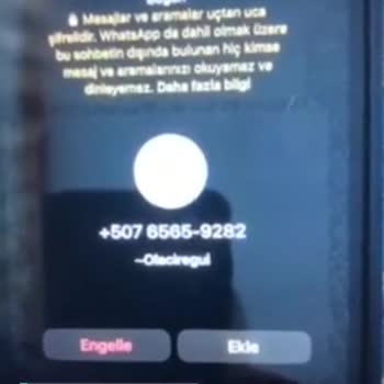 Bilinmeyen Numaradan Gelen WP Mesajları