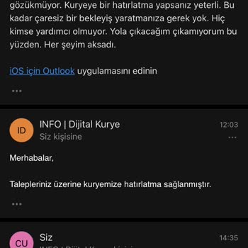 Dijital Kurye Vodafone Sim Kart Teslimatı