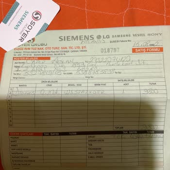 Kusurlu Siemens Çamaşır Makinesi