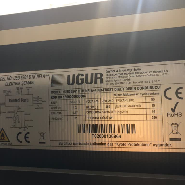 Uğur Soğutma Derin Dondurucu Servis Sorunları