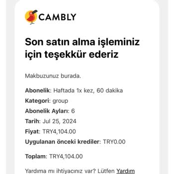 Cambly Grup Dersleri 21 Yaş Problemi