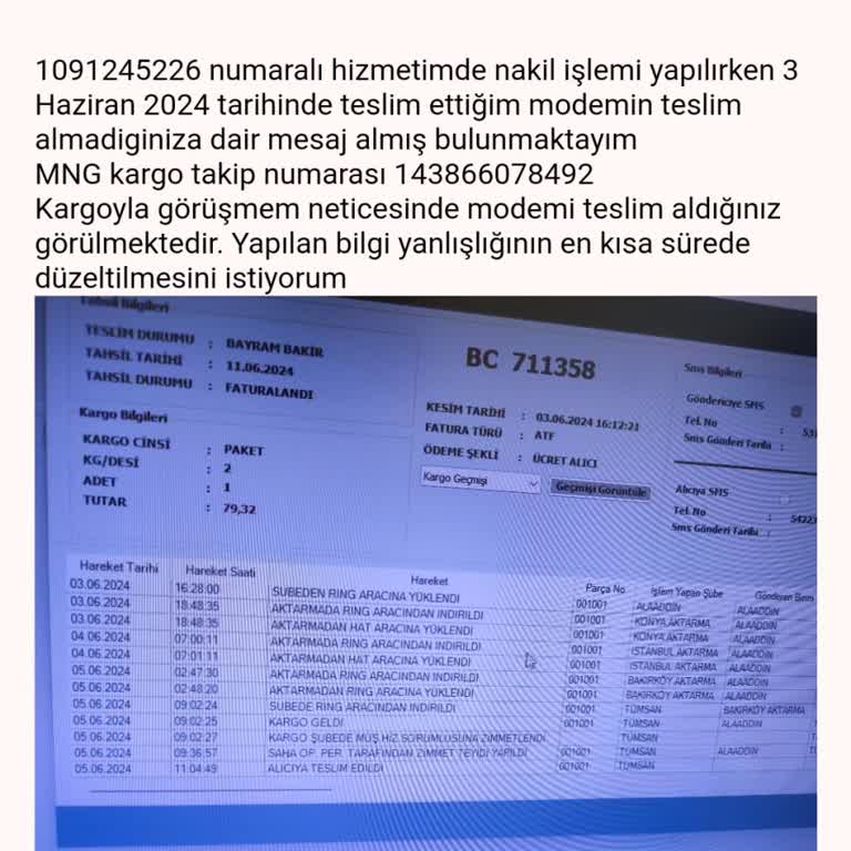 Kablo Net TÜRKSAT Modem Teslimi