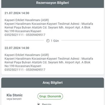 Obilet Araç Kiralama İptalinde Yaşanan Sorun Ve Para İadesi Talebi