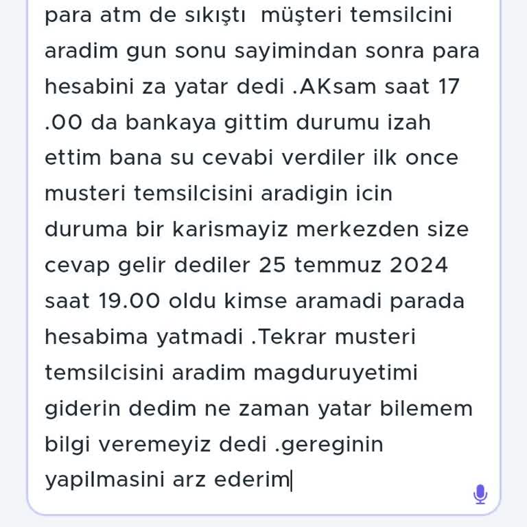 Ziraat Bankası ATM Para Sıkışması