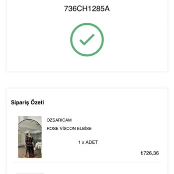 Ozsarıcam Ürünüm Gelmedi Yetersiz İlgi Alaka Memnun Kalmadım