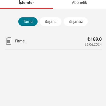 Vodafone Fitme İçin Haksız 189TL
