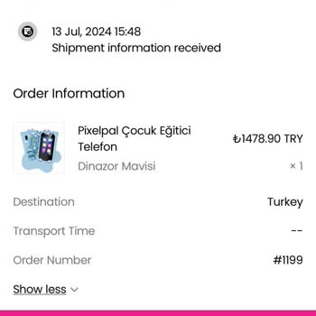 Furex Oyuncak Telefon Sipariş Teslimat Sıkıntısı