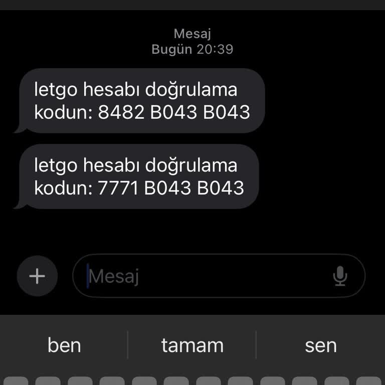 Letgo Girmediğim Halde SMS Gönderiliyor