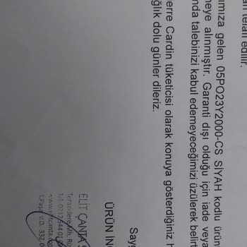 Pierre Cardin Giyim Pierre Cardin Çantasının Kalitesizliği